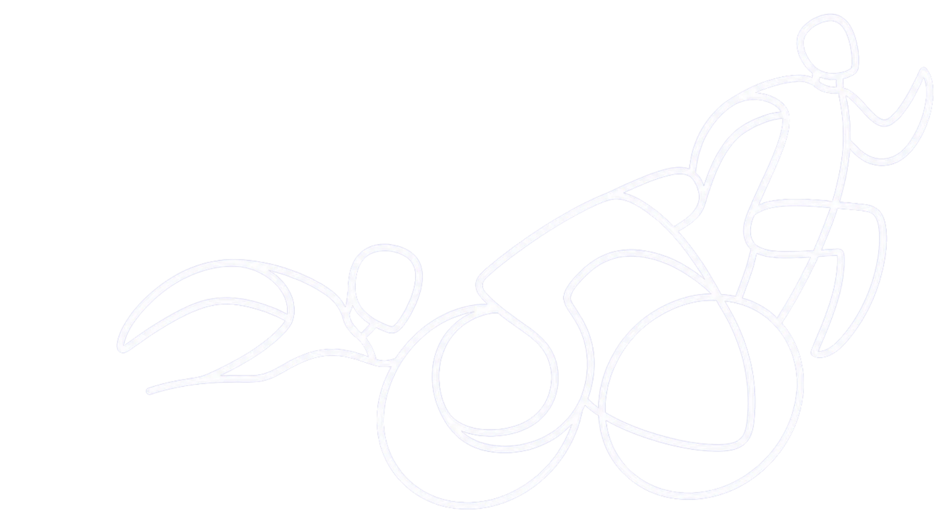 Illustration triathlon US Créteil : natation, vélo, course à pied